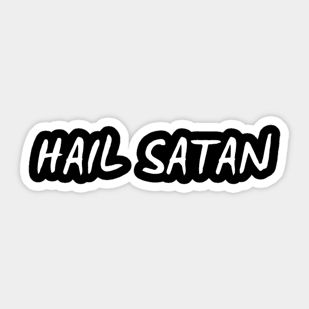 Hail Satan Sticker by BlackRavenOath